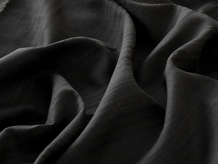  Lenjerie de pat completă pentru o persoană, Aurora, bumbac-viscoză, 100x200 cm, negru