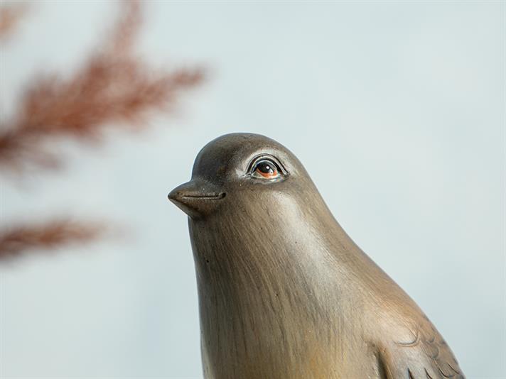 Figurină decorativă, Autumn Birds, polirăsină, 11,5x7,3x34,5 cm, maro
