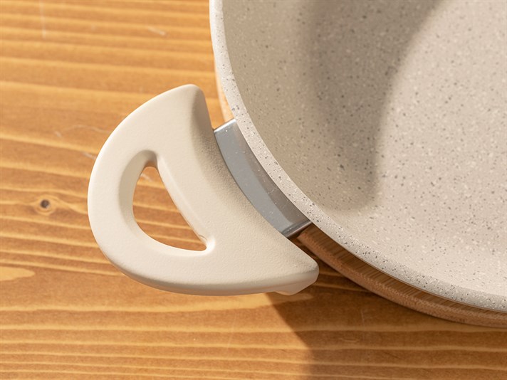 Ava Granite Fry Pan 22 cm Beige