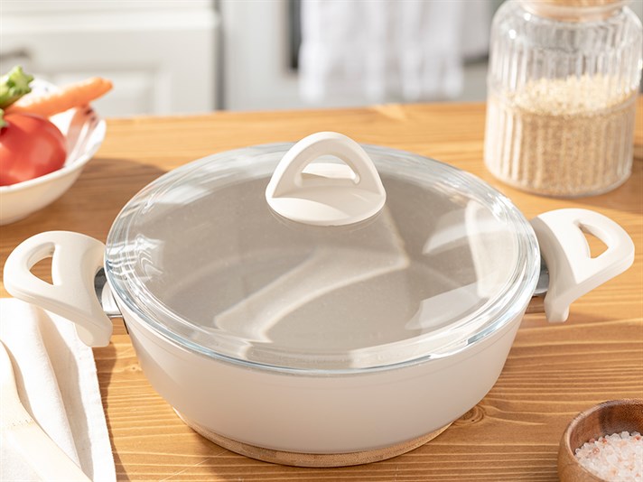 Ava Granite Small Pan 26 cm Beige