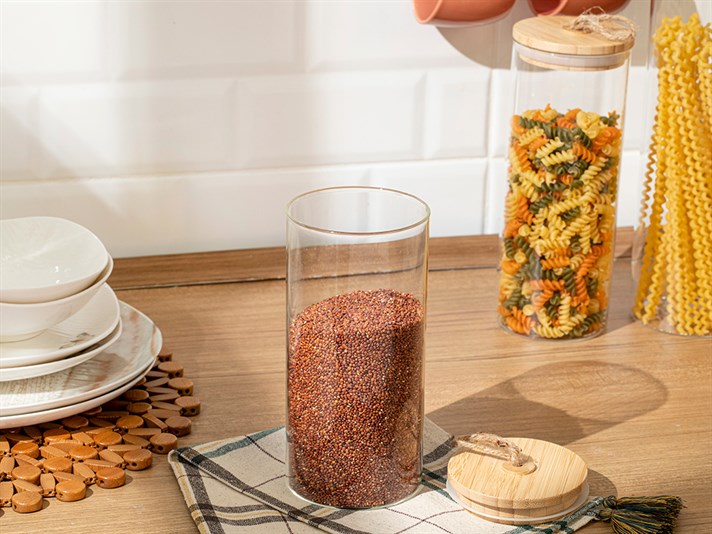 Ava Glass Storing Jar 700 ml Transparent