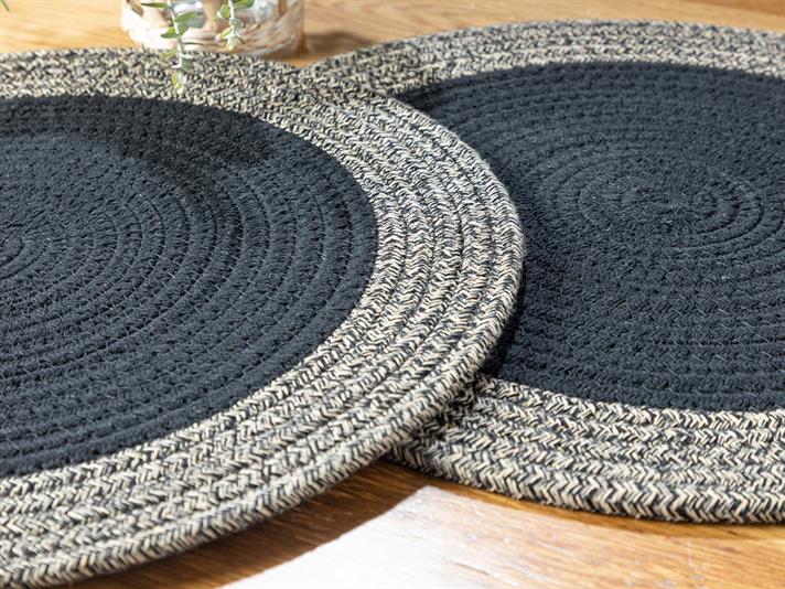 Avery Polyestere 2 Set Place Mat 38 cm Black