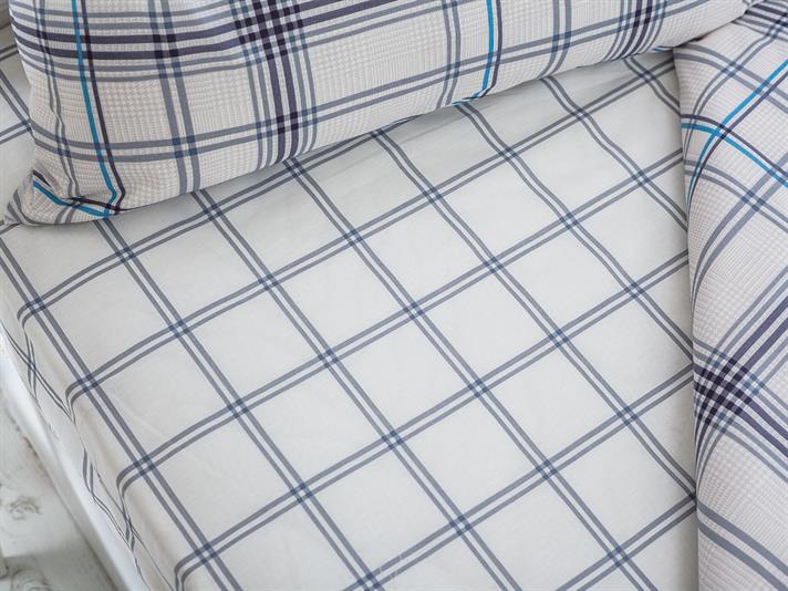 Axel Ușor De Călcat Single Set Lenjerie De Pat 160x220 cm Bleumarin