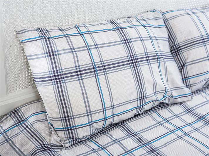 Axel Ușor De Călcat Single Set Lenjerie De Pat 160x220 cm Bleumarin