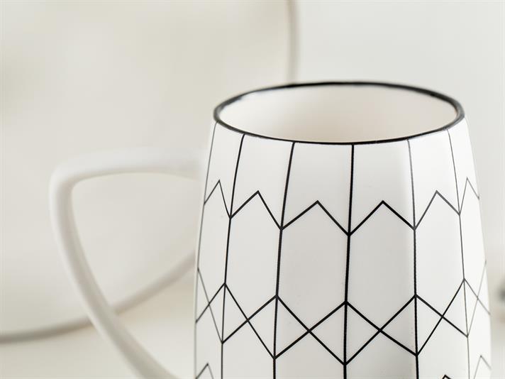 Ayra New Bone Cup 370 ml Black-White