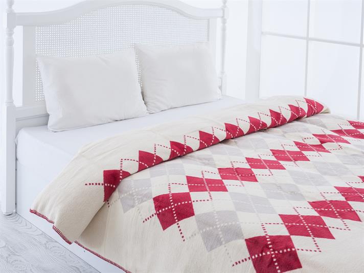 baklava Cottony Double Person  PĂTURĂ 200x220 cm Claret Red