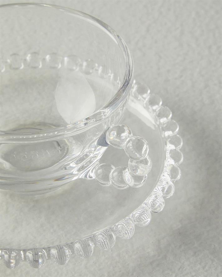 Glass Tea Cup Set 160 ml Transparent