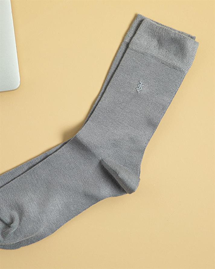 Bamboo Bamboo Mens Long-Calf Socks 40-44 Anthracite
