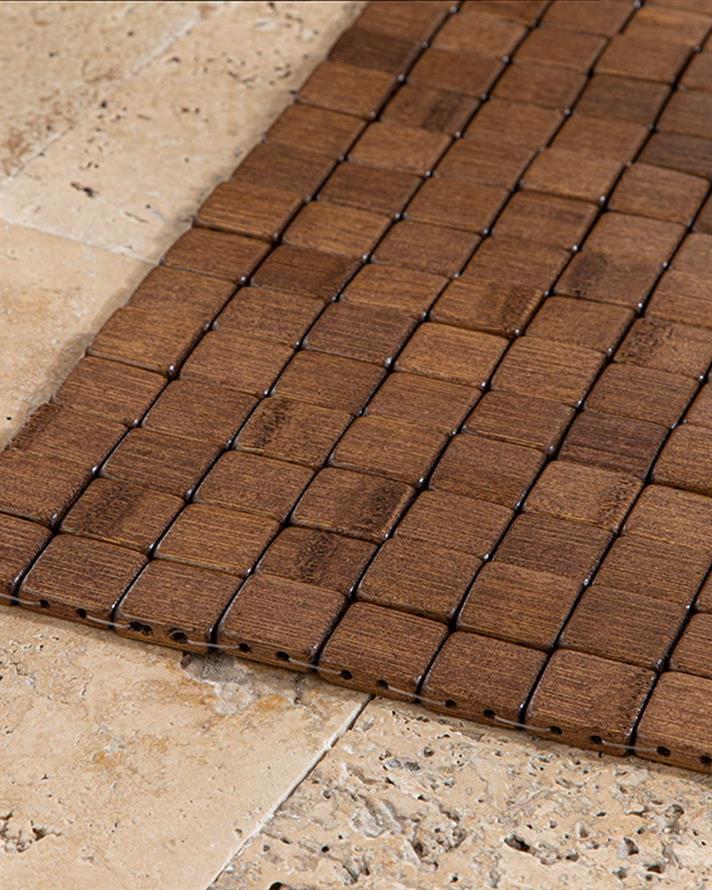 Bamboo Covoraș De Duș, Bambus, 50*70 Cm, Albastru-Beige