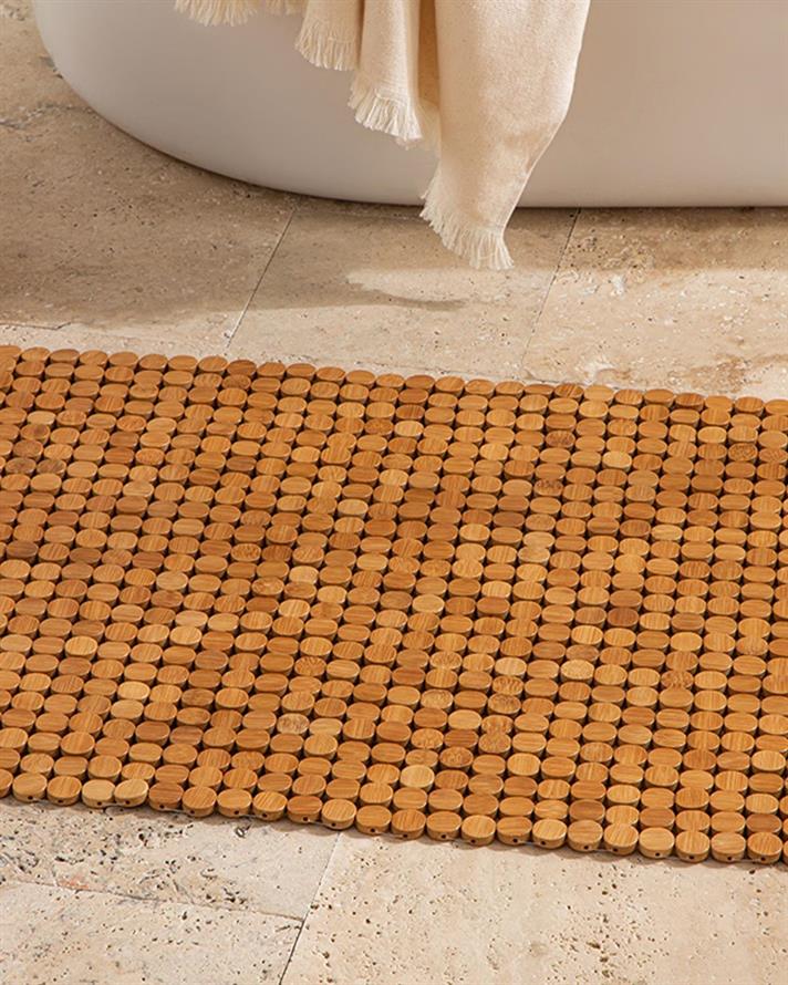 Bamboo Covoraș De Duș, Bambus, 50*70 Cm, Gri Deschis