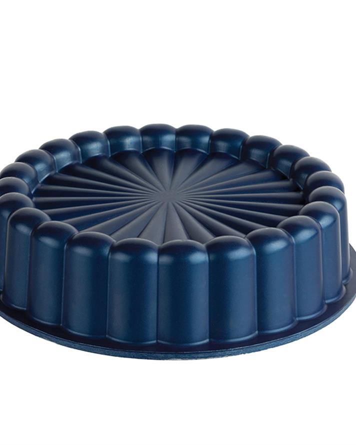 Lena Aluminum Casting Cake Mould 25 cm Dark Blue