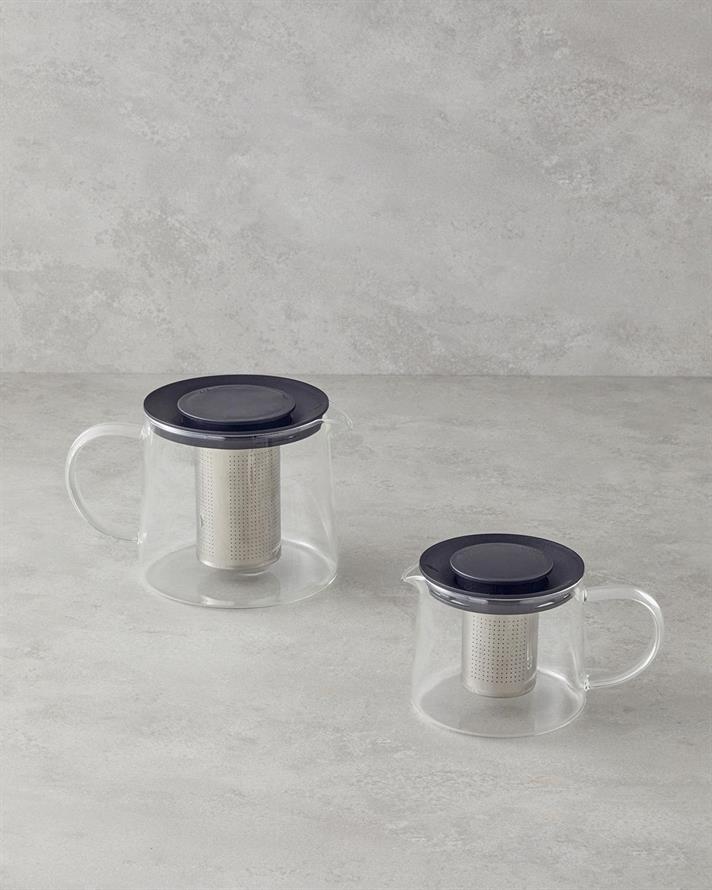 bandă Sticlă Rotund filtrat Oală 600 Ml Transparent