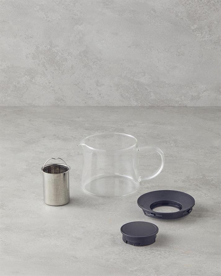 bandă Sticlă Rotund filtrat Oală 600 Ml Transparent