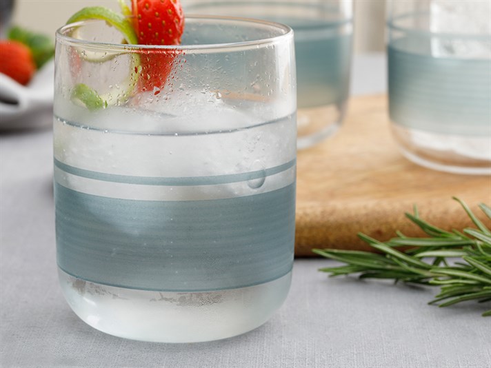 Band Glass 3 Set Juice Glass 270 ml Seledon,