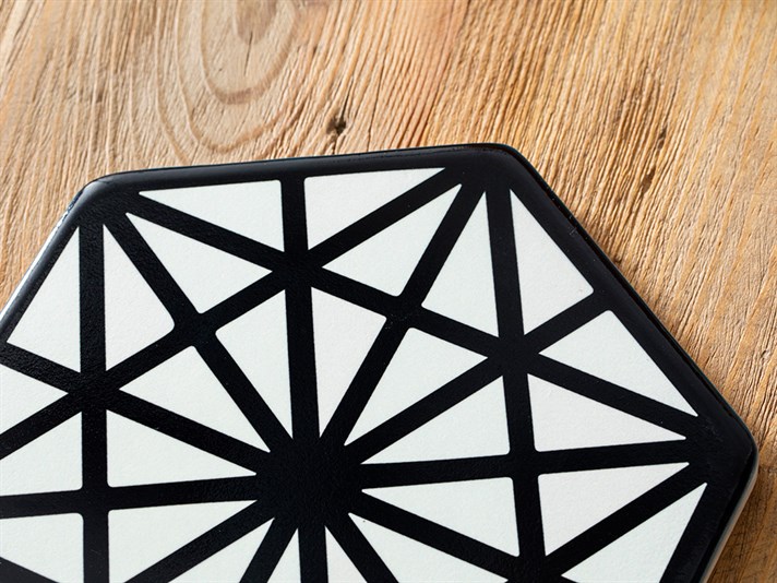 Murphy Silicone Hot Mat 16 cm Black-White