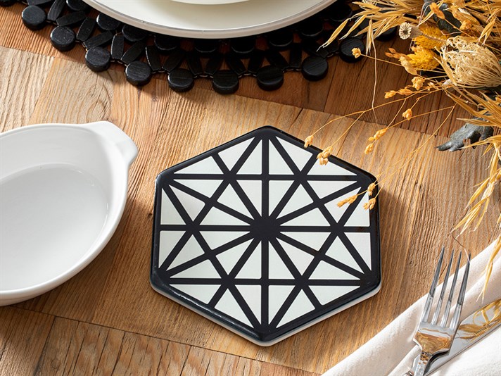 Murphy Silicone Hot Mat 16 cm Black-White