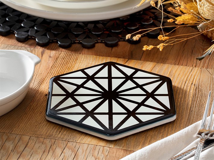 Murphy Silicone Hot Mat 16 cm Black-White