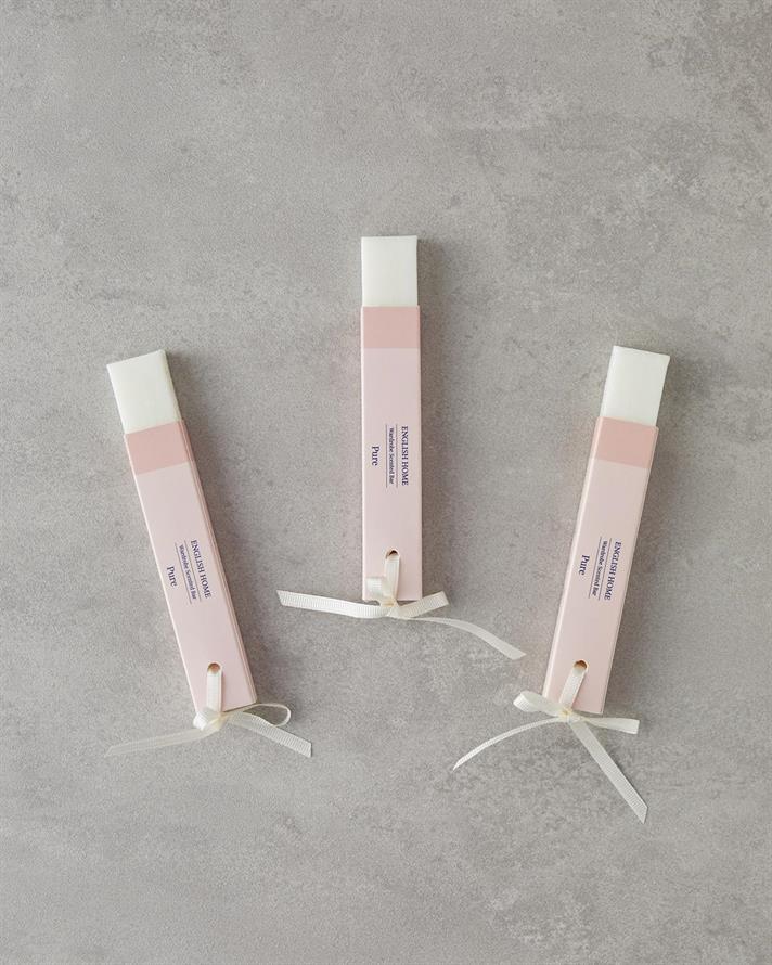 Baton parfumat pentru dulap sau sertar, Pure, 3 buc x70 g, alb