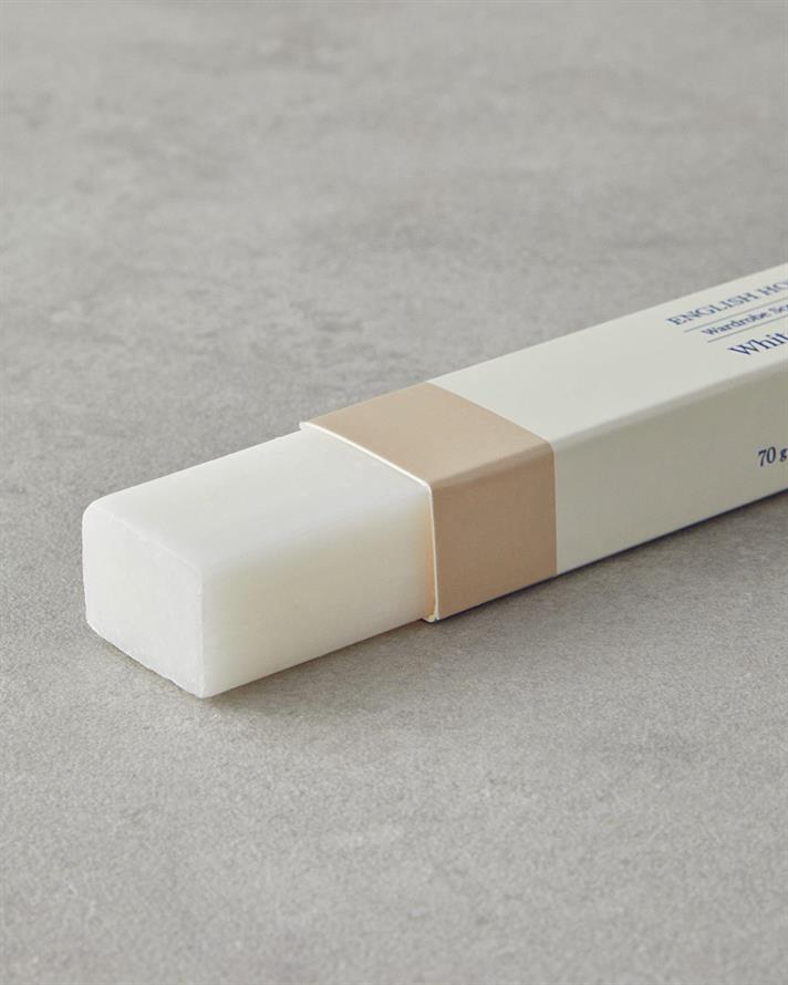 Baton parfumat pentru dulap sau sertar, White flowers, 3 buc x70 g, alb