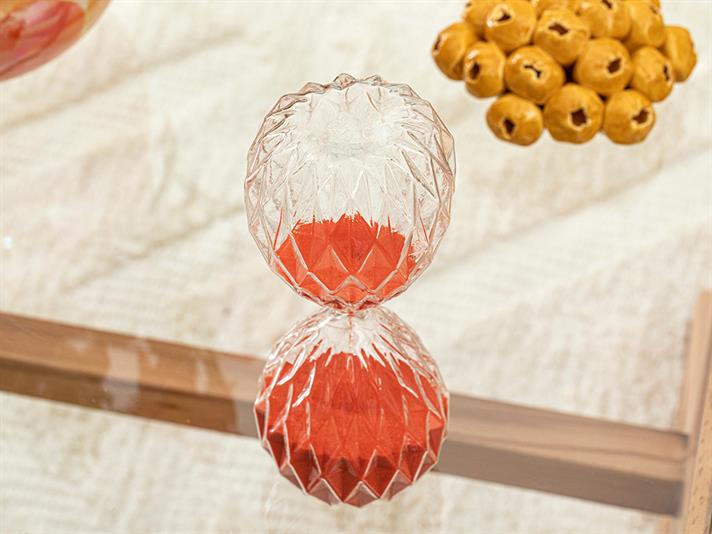 Becca 30 dk Hourglass 8x8x20 cm Orange,