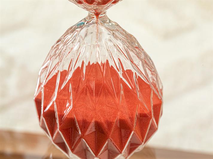 Becca 30 dk Hourglass 8x8x20 cm Orange,