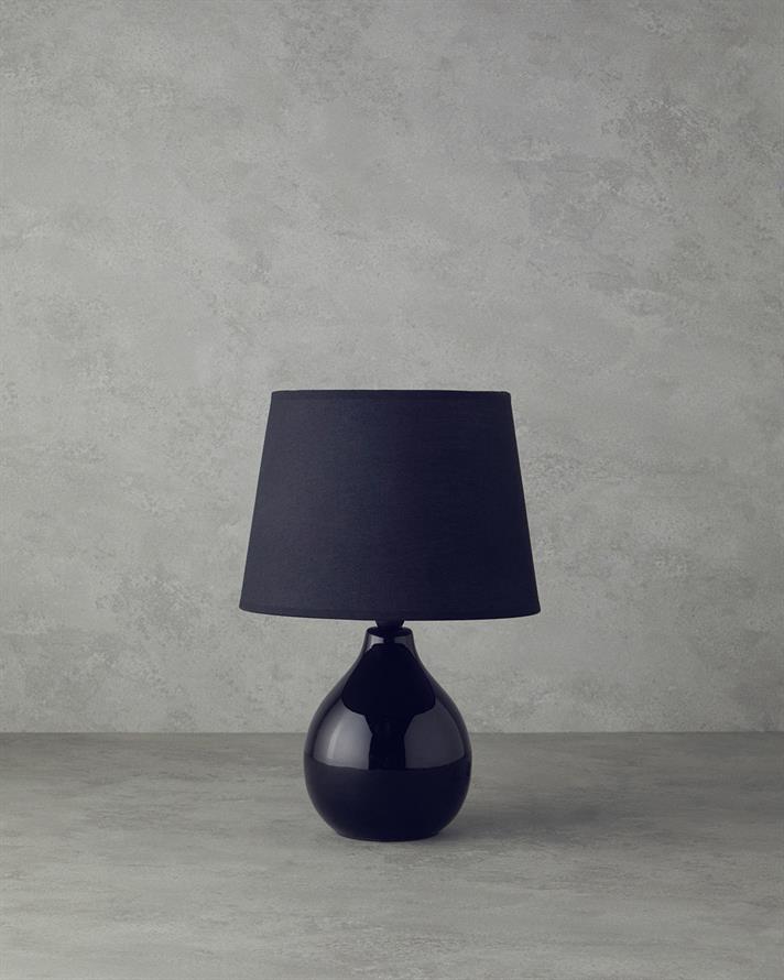 Becca Ceramică Abajur 33 cm Negru