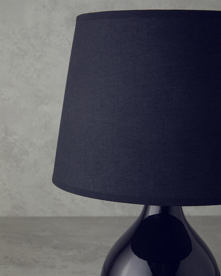 Becca Ceramică Abajur 33 cm Negru