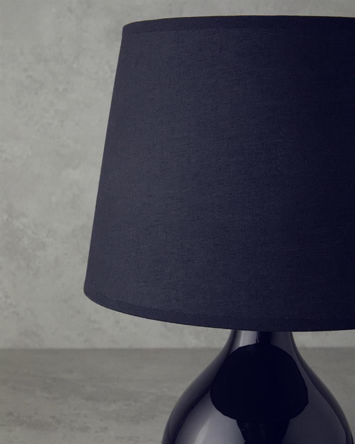 Becca Ceramică Abajur 41 cm Negru