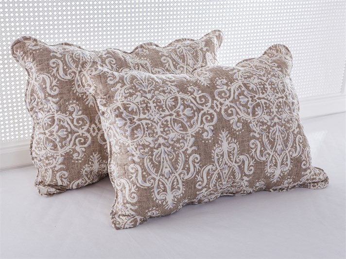 Bedros  Microfibră Persoană dublă  SET CUVERTURĂ DE PAT 240x260 cm Burgundia-gri