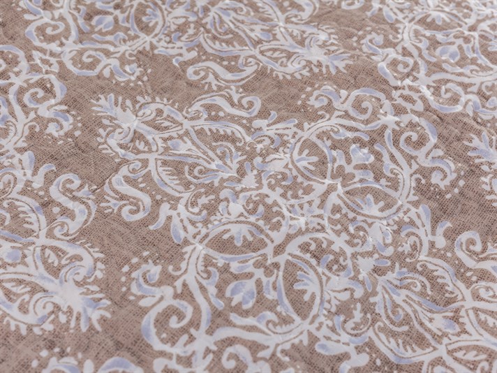 Bedros  Microfibră Persoană dublă  SET CUVERTURĂ DE PAT 240x260 cm Burgundia-gri