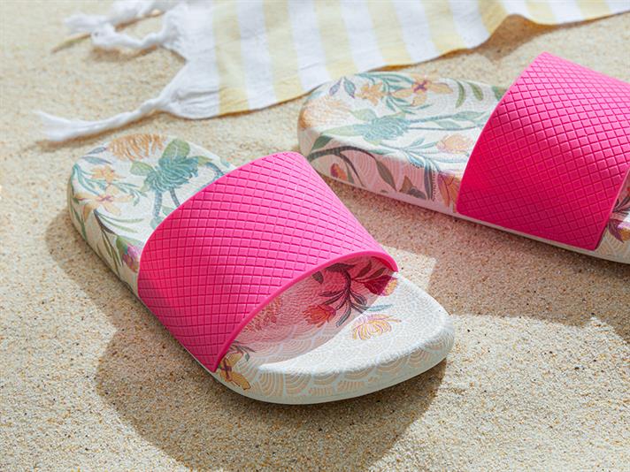 Belinda PVC Women Beach Slipper 37 Fuschia