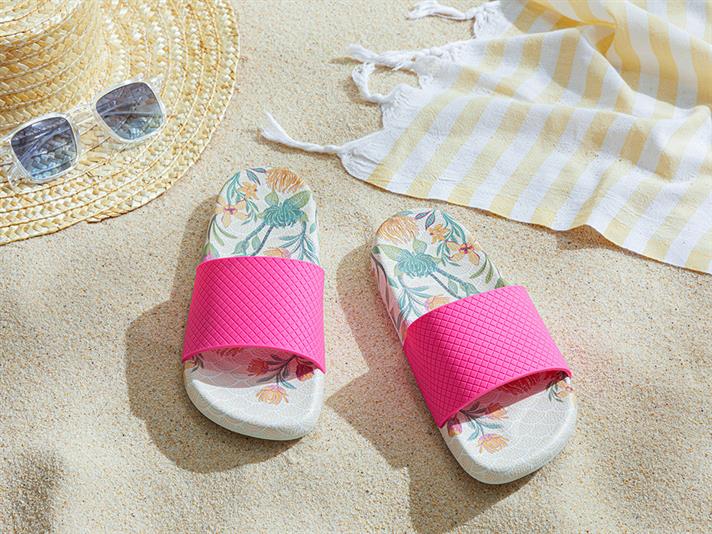 Belinda PVC Women Beach Slipper 37 Fuschia