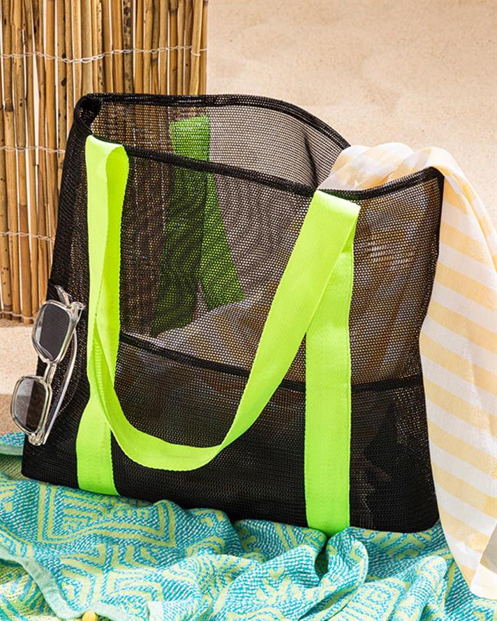 Bella Poliester Femeie Geantă De Plajă 47x40 cm Negru