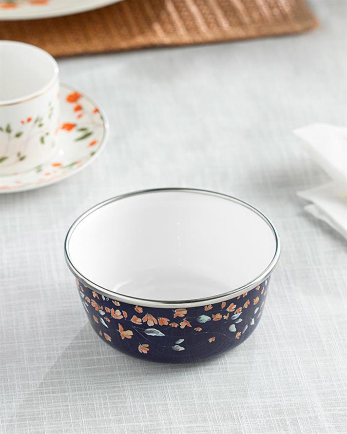 Belleza Enamel Bowl 12 cm Colbalt Blue