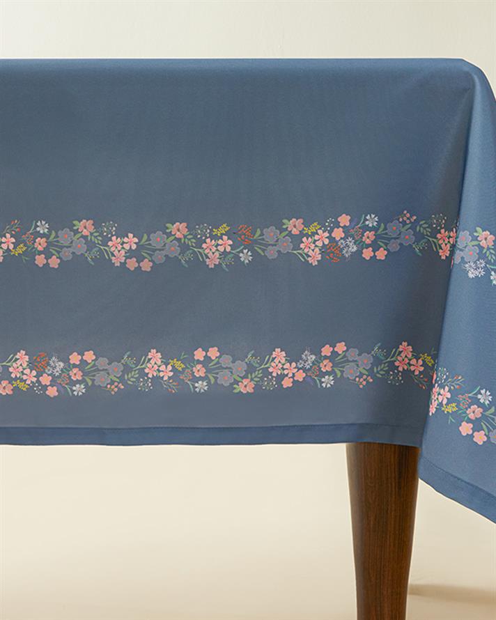 Belleza Față De Masă, Poliester, 150*200 Cm, Natural - Burgundia