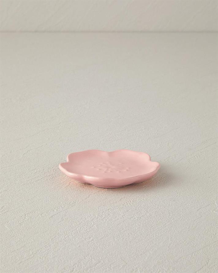 Bol mic servire gustari, Bellflower, ceramica, 9 cm, roz somon