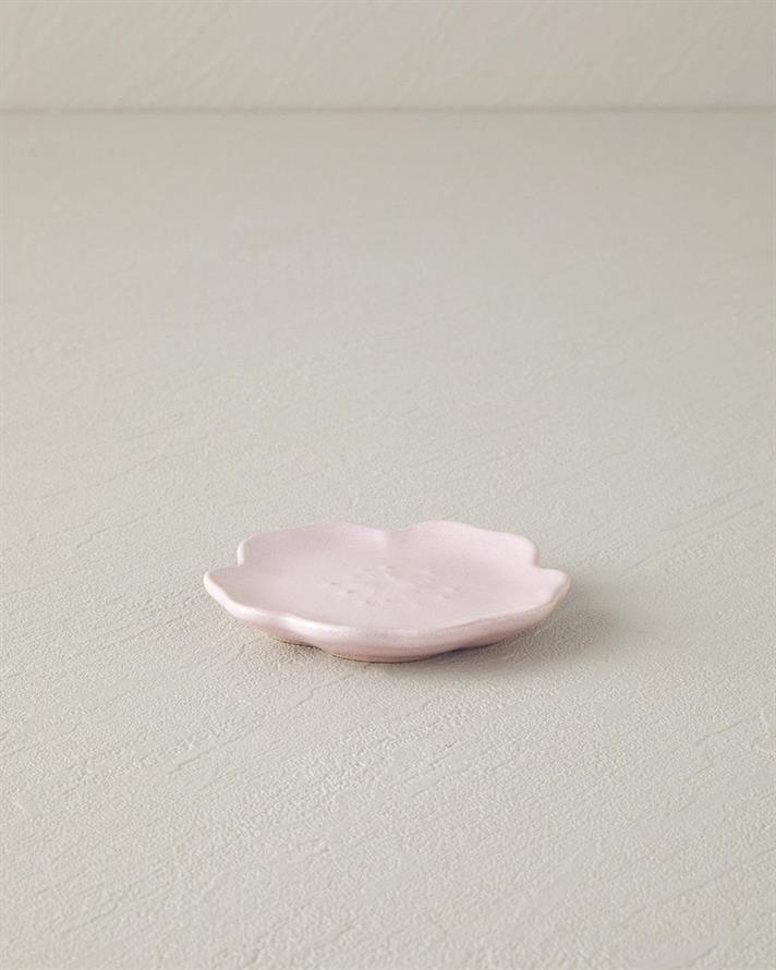 Bol mic servire gustari, Bellflower, ceramica, 9 cm, roz