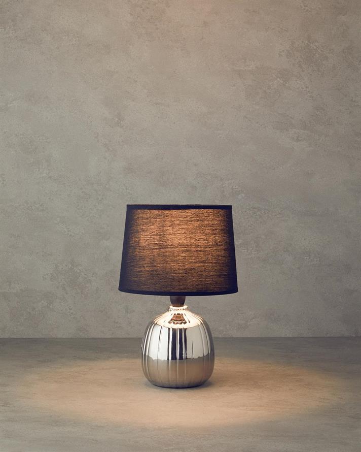 Belva Ceramică Abajur 28 cm Silver