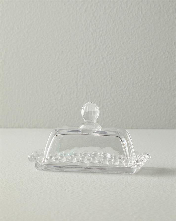 Bera Sticlă Recipient Unt 14x9x9.5 cm Transparent