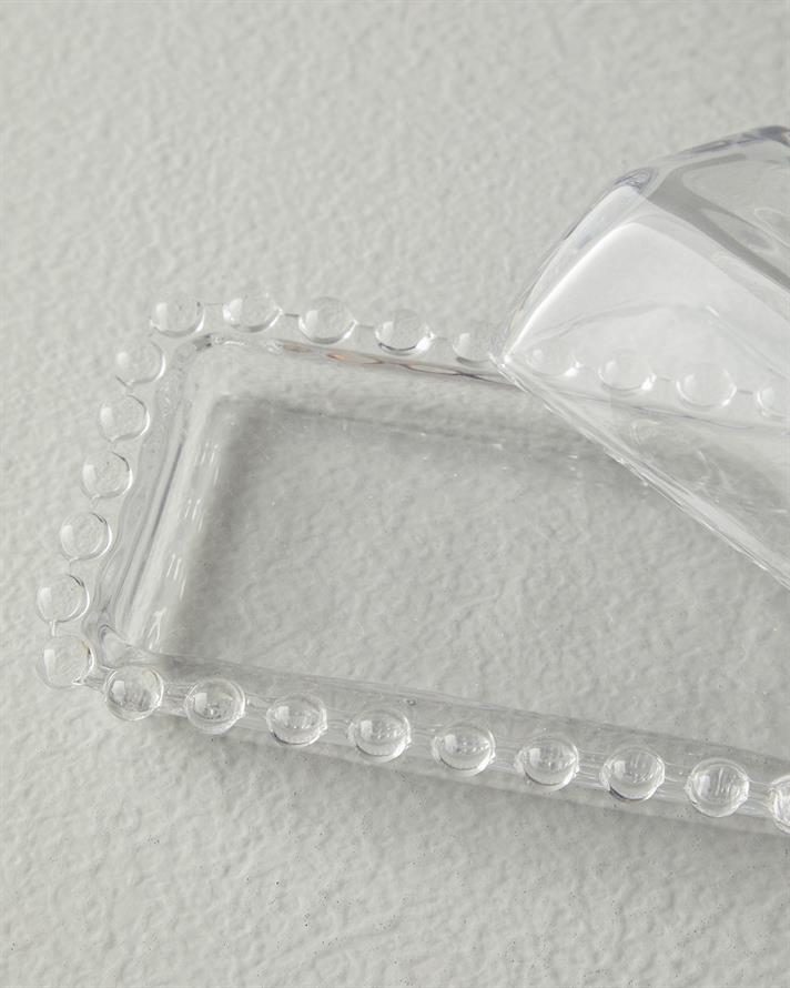 Bera Sticlă Recipient Unt 14x9x9.5 cm Transparent