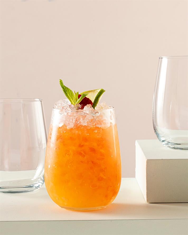 Berlin Glass 3 Set Juice Glass 475 ml Transparent