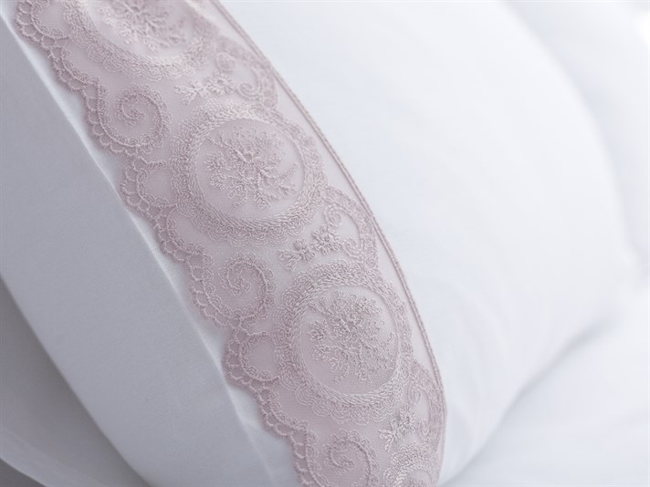 Berta Bumbac Satinat Wedding Set Lenjerie De Pat 200x220 cm Roz