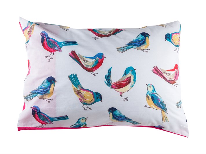 Birdane Cu Bumbac Cu 2 Piese Față De Pernă 50x70 cm Turcoaz