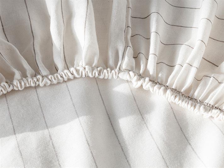 blând Pinstripe Twill For One Person  SET LENJERIE DE PAT 160x220 cm Brown