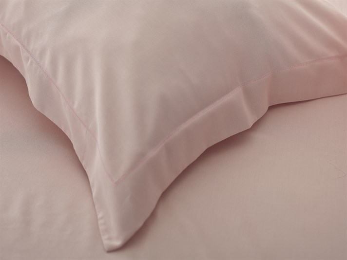 Blanche Bambus Satinat Double Set Lenjerie De Pat 200x220 cm Roz