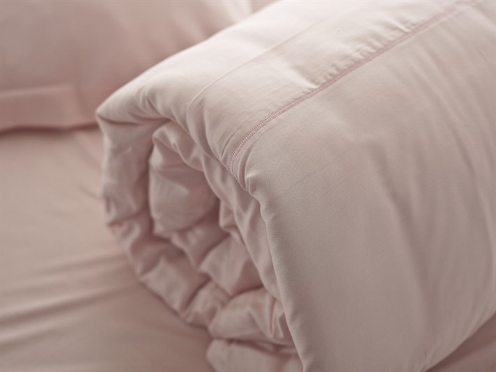 Blanche Bambus Satinat Double Set Lenjerie De Pat 200x220 cm Roz