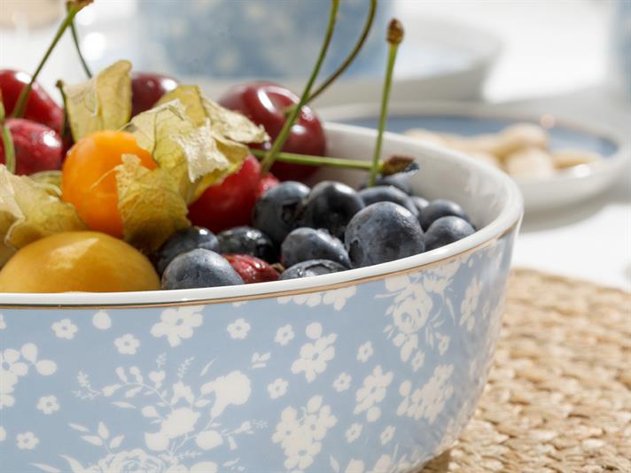 Bloom New Bone Bowl 17 cm White - Blue