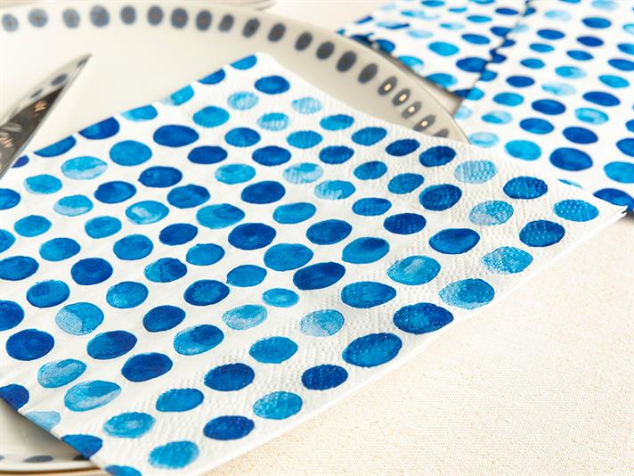 Blue Bounty Hârtie Cu 20 Piese Șervețele De Hârtie 33x33 cm Alb - Albastru