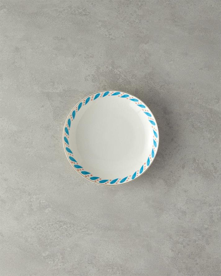 Blue Carny Porțelan Bone Farfurie Adâncă 20 cm Albastru