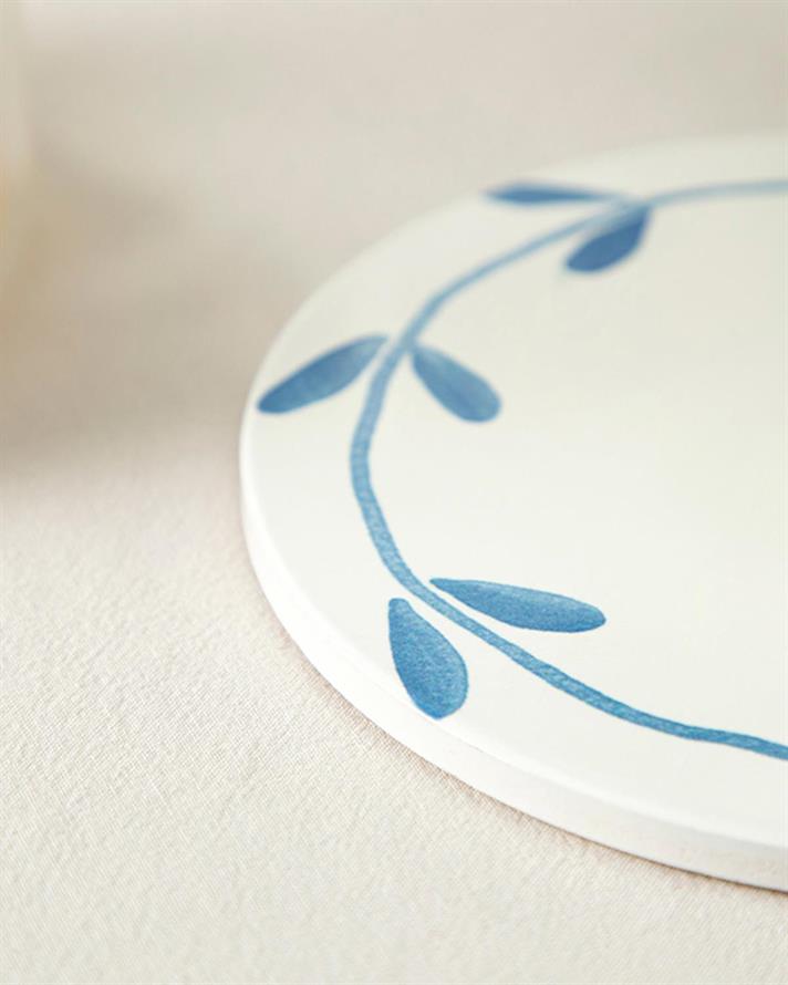 Blue Tiles Silicone Hot Mat 16 cm Blue